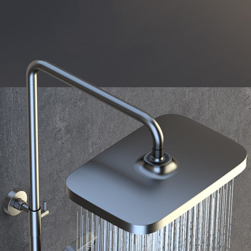 Modern Wall Mounted Adjustable Water Flow Shower Faucet Shower Hose Shower System