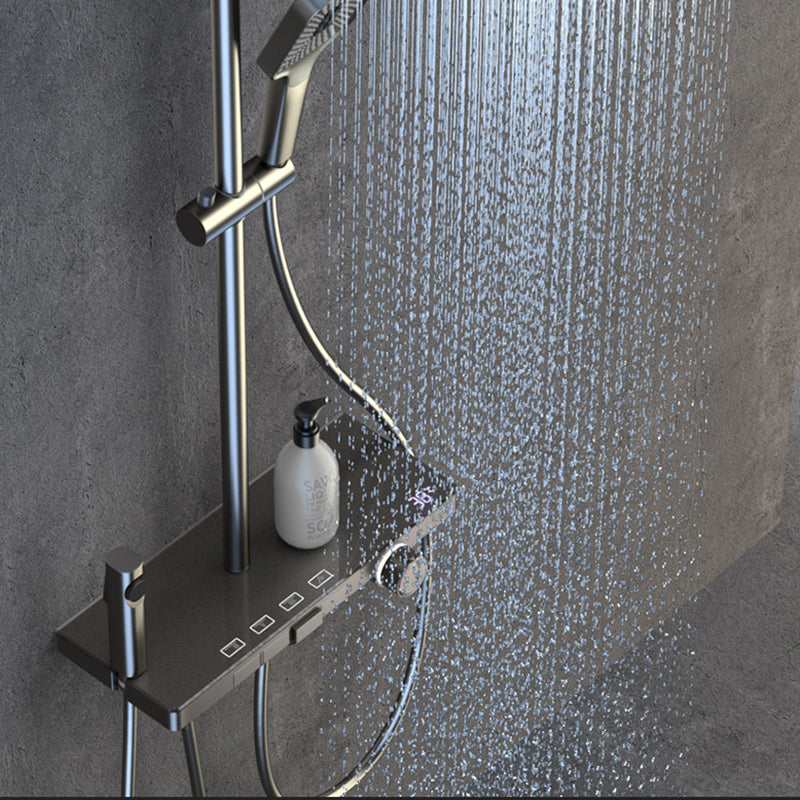 Modern Wall Mounted Adjustable Water Flow Shower Faucet Shower Hose Shower System