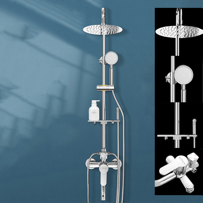 Modern Shower System Handheld Shower Head Slide Bar Wall Mounted Shower Set