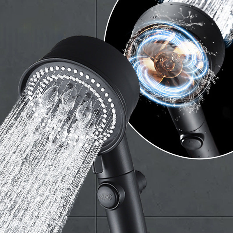 Plastic Handheld Shower Head Bathroom Adjustable Spray Pattern Shower Head