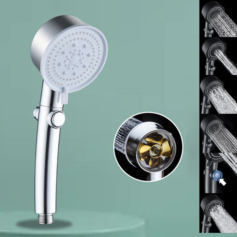 Plastic Handheld Shower Head Bathroom Adjustable Spray Pattern Shower Head