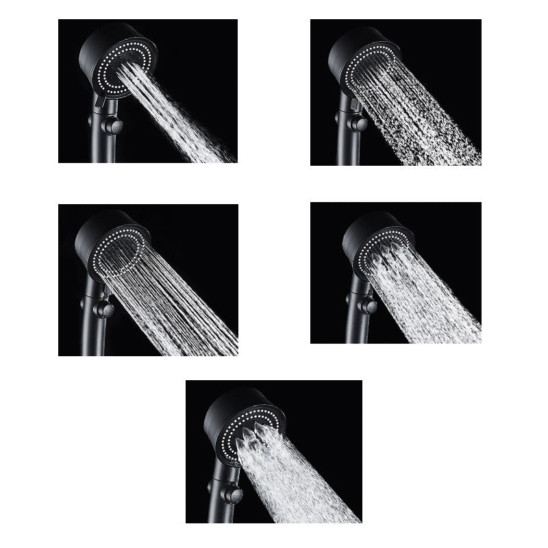 Plastic Handheld Shower Head Bathroom Adjustable Spray Pattern Shower Head