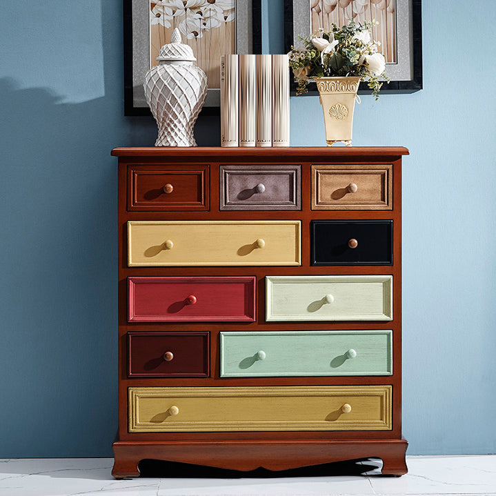 Coastal Storage Chest Dresser Solid Wood Dresser with 8/10/12 Drawers