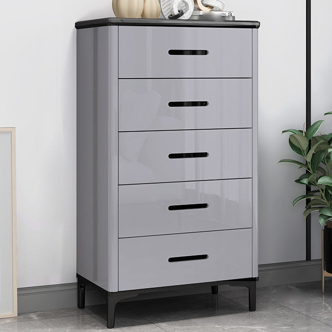 Contemporary Bedroom Storage Chest Stone Chest with Black Legs