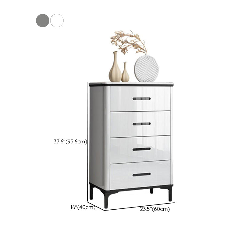 Contemporary Bedroom Storage Chest Stone Chest with Black Legs