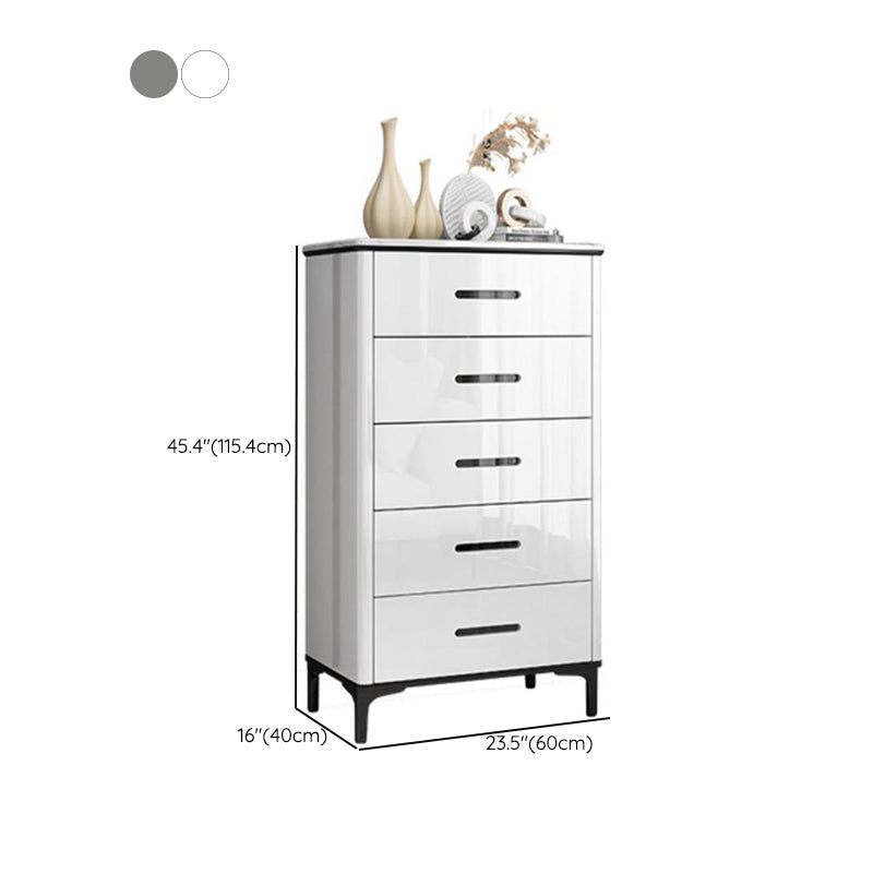 Contemporary Bedroom Storage Chest Stone Chest with Black Legs