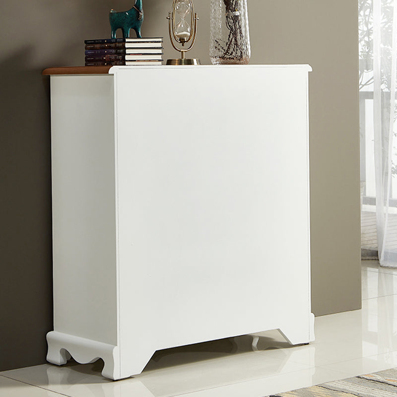 Nautical Bedroom Storage Chest Vertical Wooden Chest with Drawers