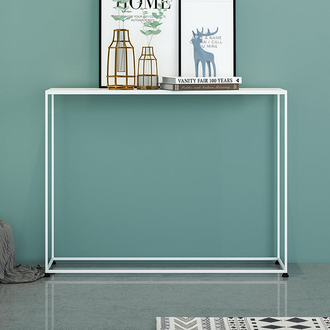 31.5" Tall Modern Console Table Iron Accent Table with 1 Shelf