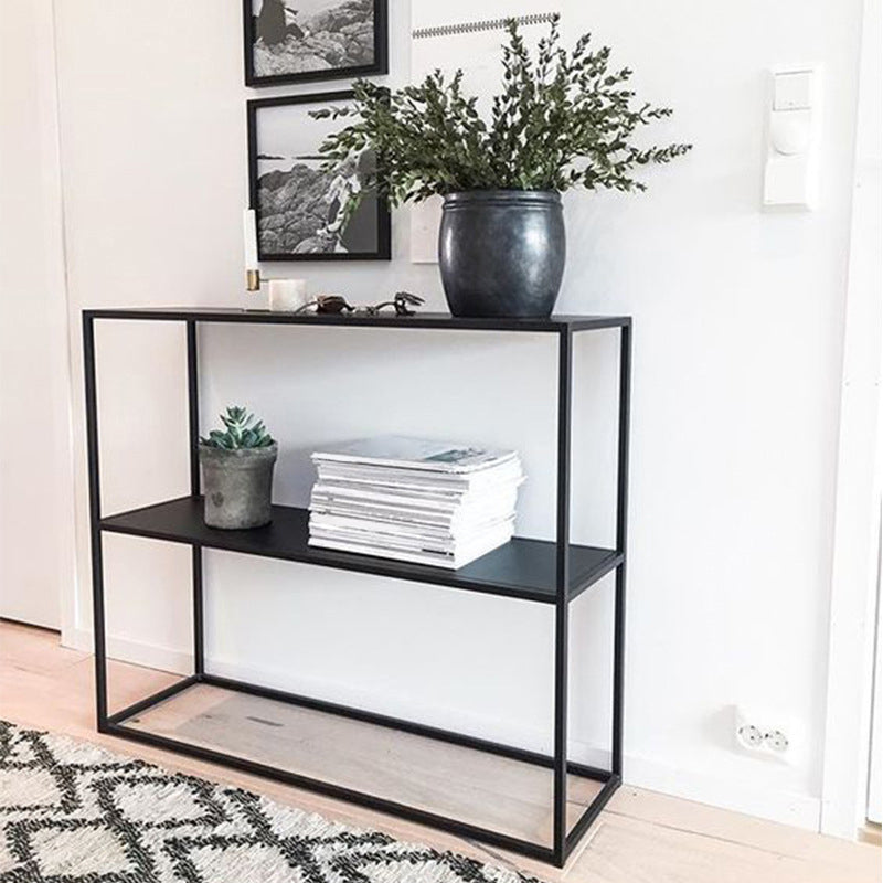31.5" Tall 1-shelf Console Sofa Table Iron Modern Accent Table