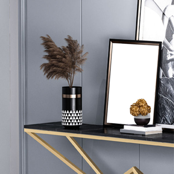 Modern Console Accent Table Antique Finish Rectangle Sofa Table