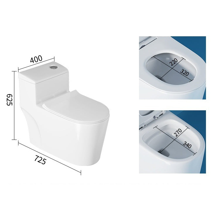 Porcelain Modern Urine Toilet Floor Mounted All-In-One Flush Toilet