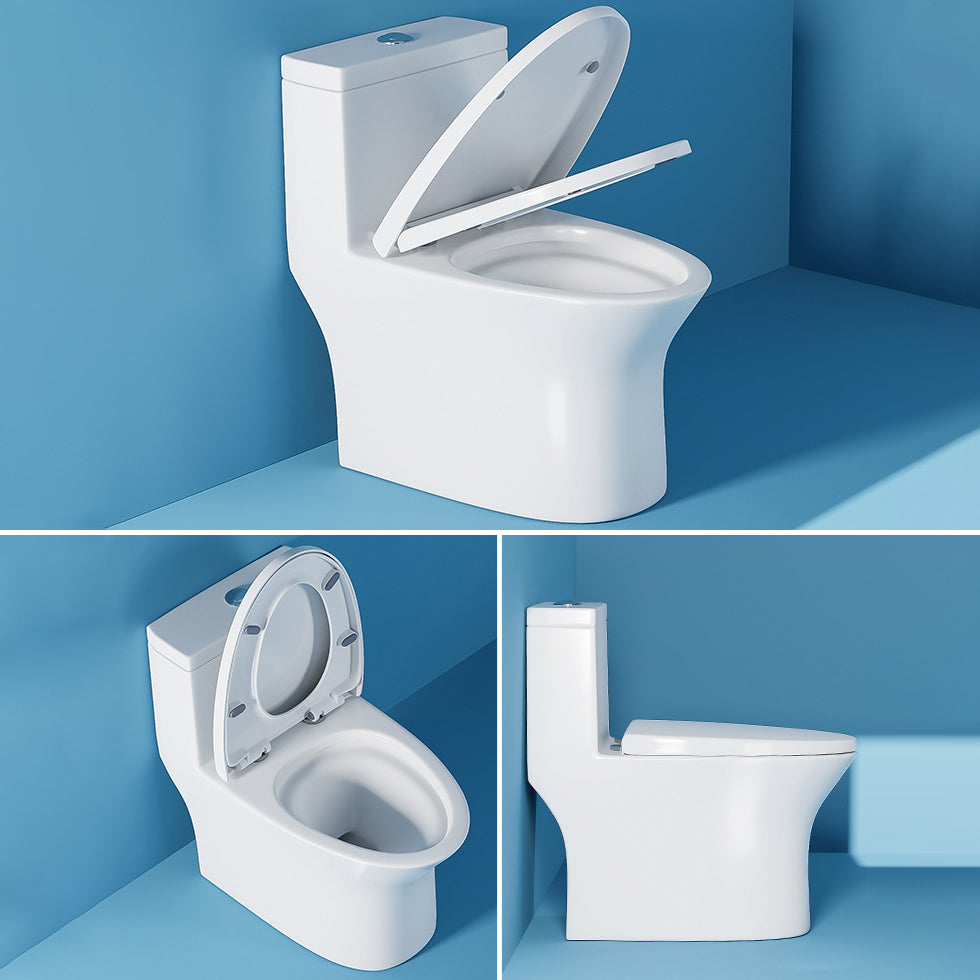 Porcelain Modern Urine Toilet Floor Mounted All-In-One Flush Toilet