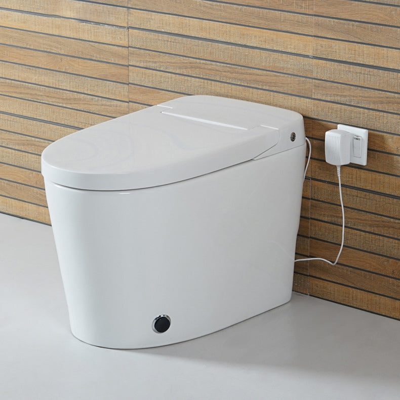 Siphon Jet Elongated Toilet Bowl Modern Flush Toilet With Seat for Bathroom