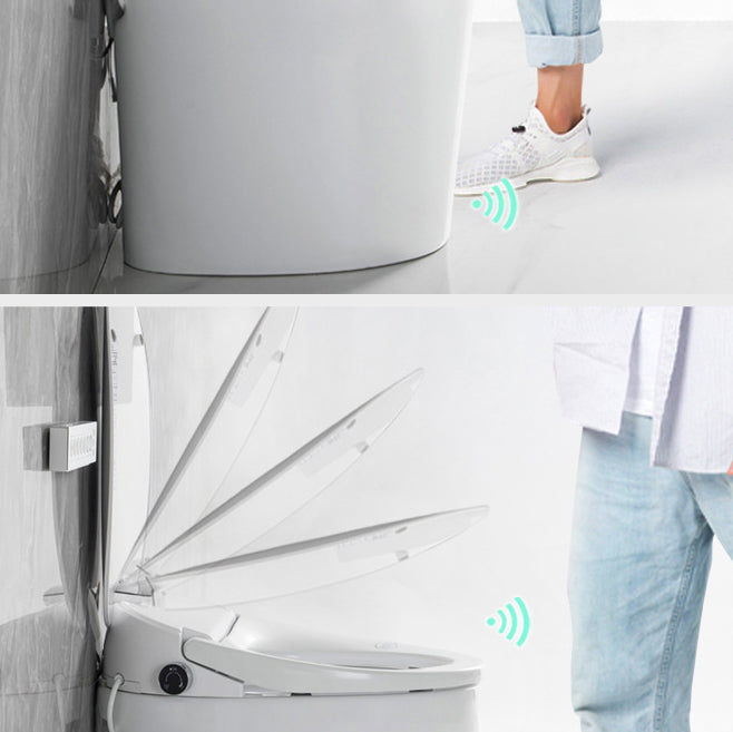 Modern Floor Mount Toilet Bowl Siphon Ceramic Toilet with Seat for Bathroom