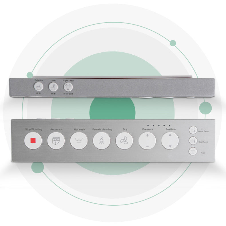 Modern Floor Mount Toilet Bowl Siphon Ceramic Toilet with Seat for Bathroom