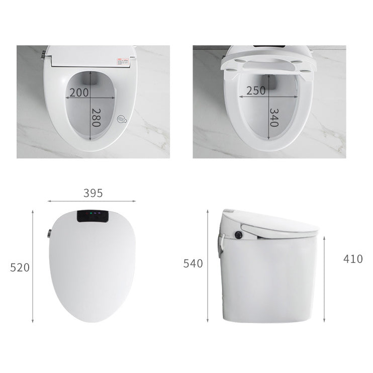 Modern Floor Mount Toilet Bowl Siphon Ceramic Toilet with Seat for Bathroom