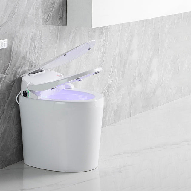 Modern Floor Mount Toilet Bowl Siphon Ceramic Toilet with Seat for Bathroom