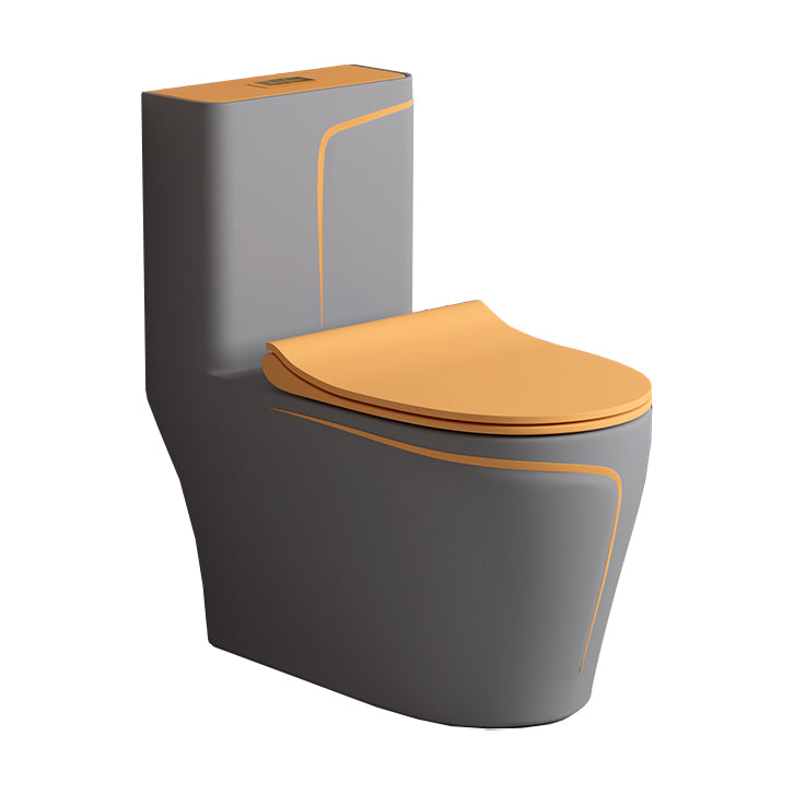 Traditional Floor Mount Toilet Bowl One-Piece Toilet with Slow Close Seat