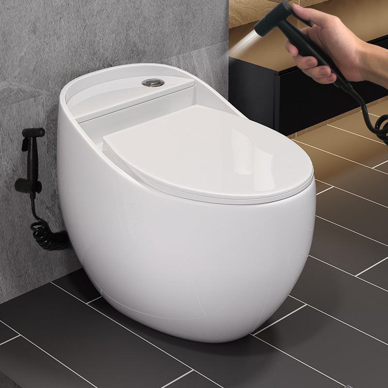 Siphon Jet Porcelain Toilet One Piece Toilet Floor Mounted Urine Toilet