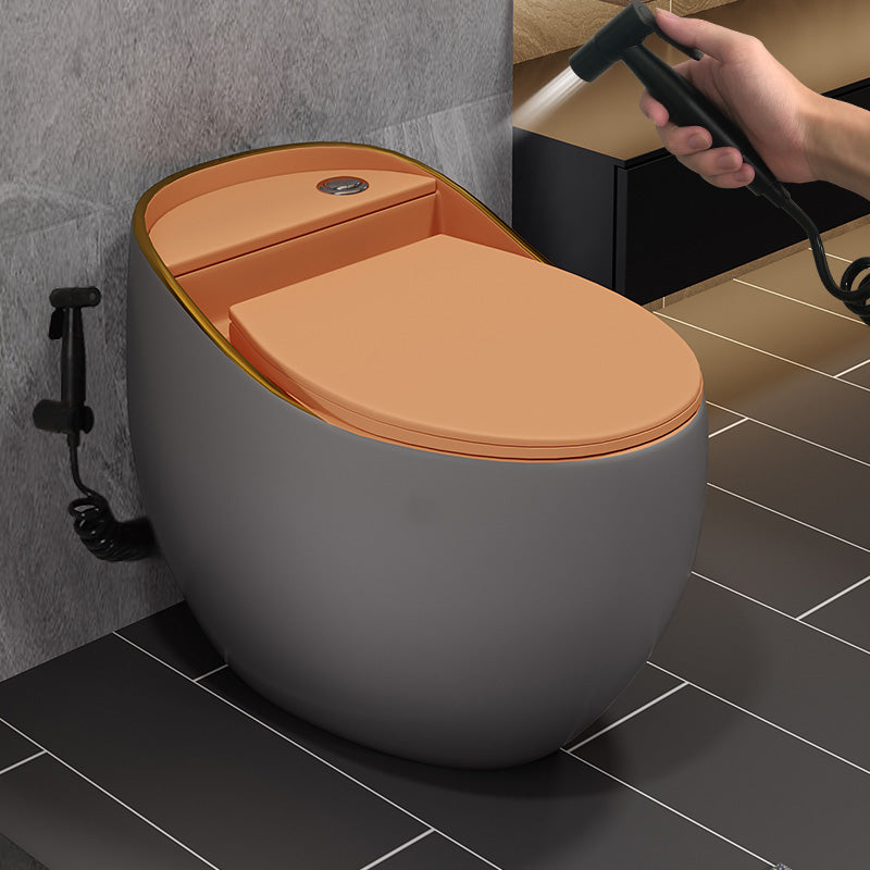 Siphon Jet Porcelain Toilet One Piece Toilet Floor Mounted Urine Toilet