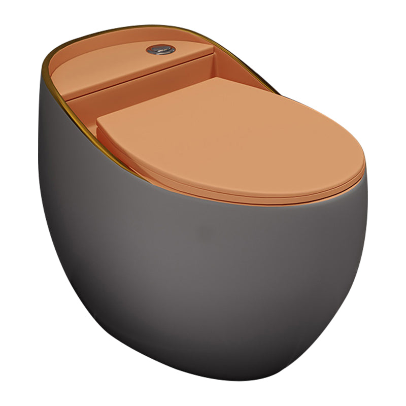 Siphon Jet Porcelain Toilet One Piece Toilet Floor Mounted Urine Toilet