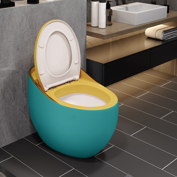 Siphon Jet Porcelain Toilet One Piece Toilet Floor Mounted Urine Toilet
