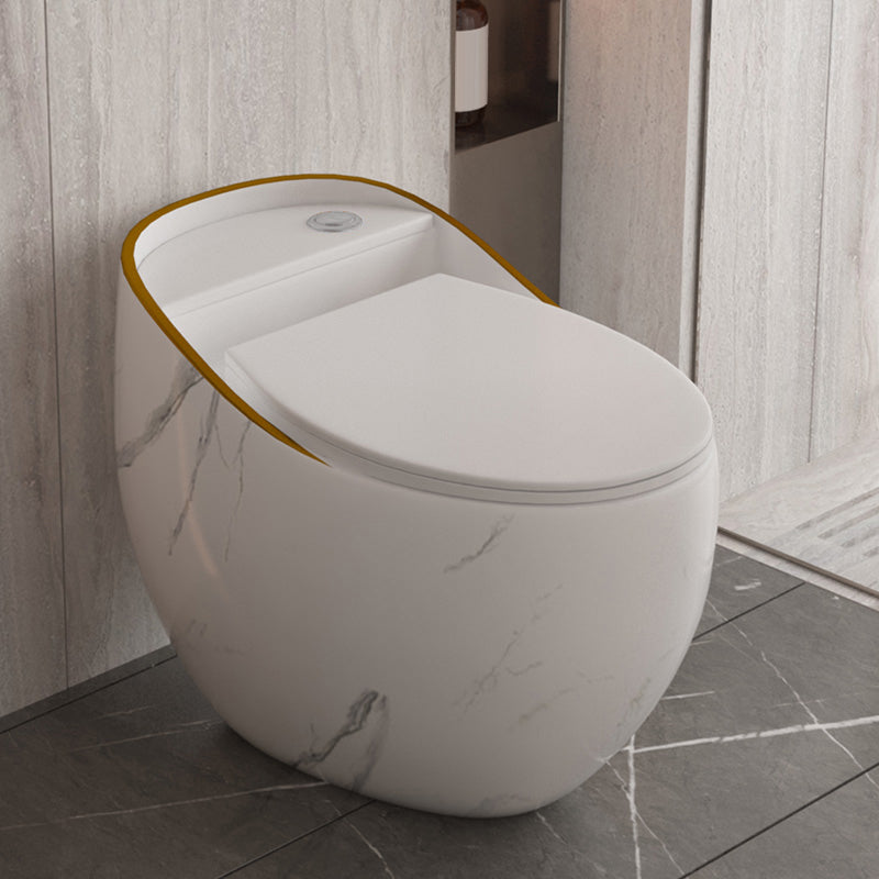 Siphon Jet Porcelain Toilet One Piece Toilet Floor Mounted Toilet Bowl