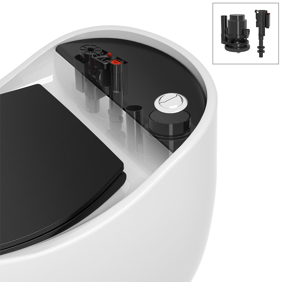 Siphon Jet Porcelain Toilet One Piece Toilet Floor Mounted Toilet Bowl