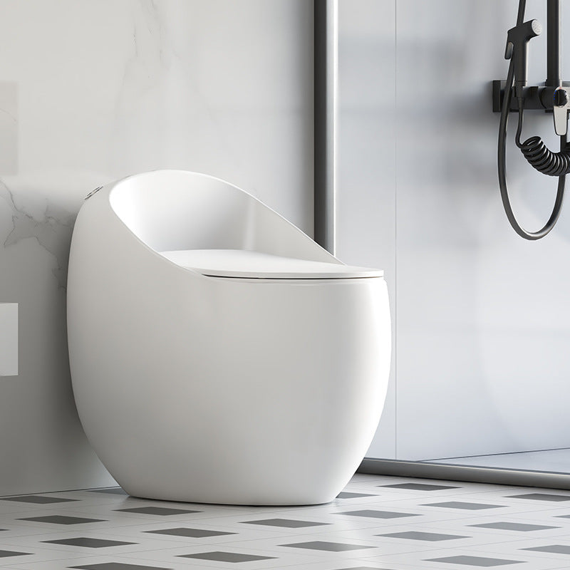 Modern Seat Included One Piece Toilet Round Floor Mounted Toilet Bowl for Washroom