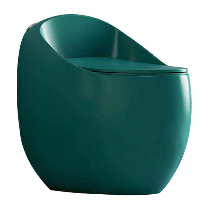 Modern Seat Included One Piece Toilet Round Floor Mounted Toilet Bowl for Washroom