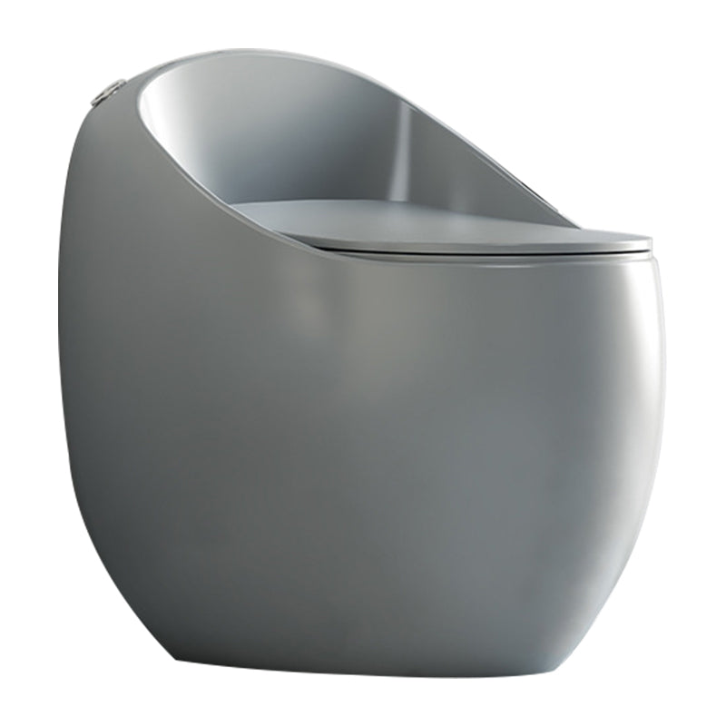 Modern Seat Included One Piece Toilet Round Floor Mounted Toilet Bowl for Washroom