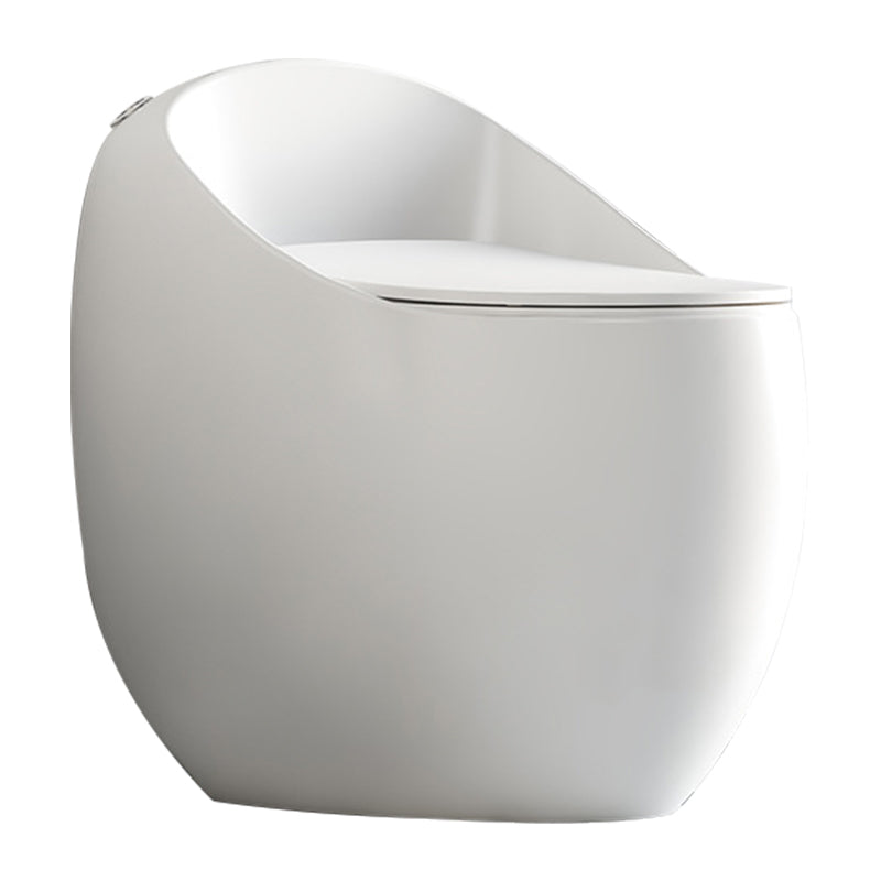 Modern Seat Included One Piece Toilet Round Floor Mounted Toilet Bowl for Washroom