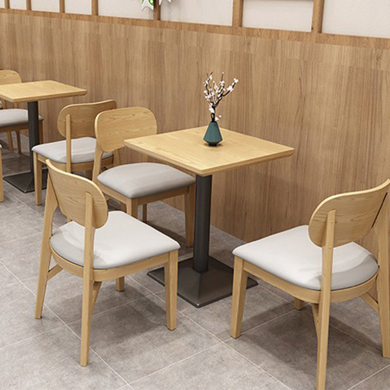 Wood Kitchen Dining Side Chair Upholstered Armless Dining Chairs