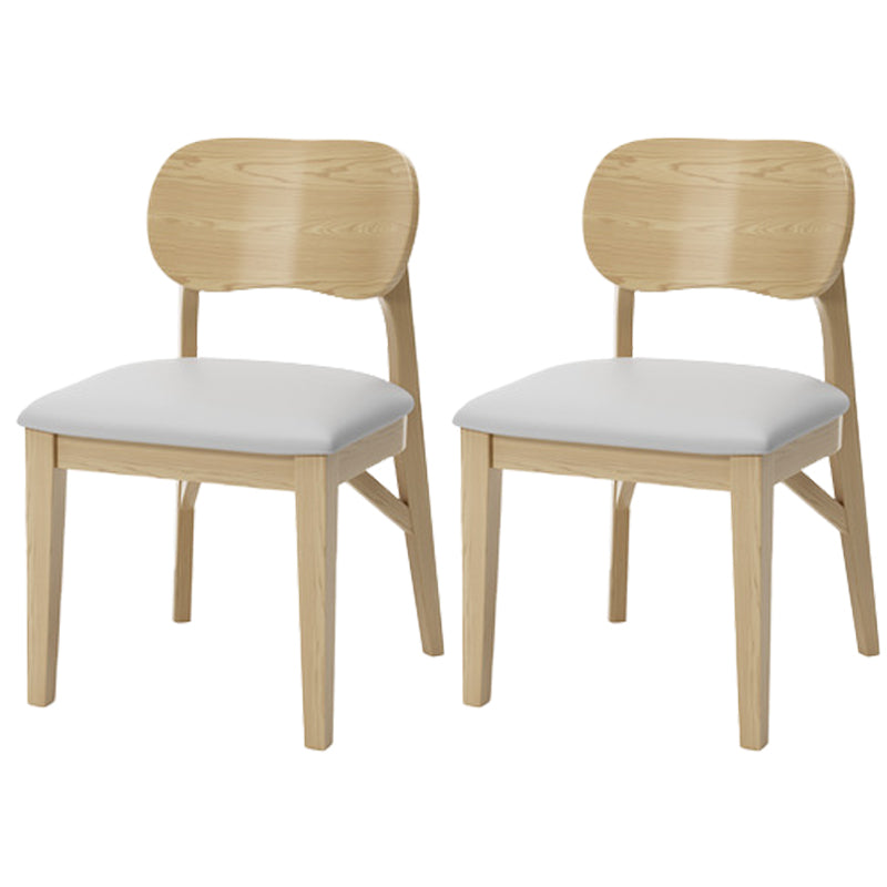 Wood Kitchen Dining Side Chair Upholstered Armless Dining Chairs
