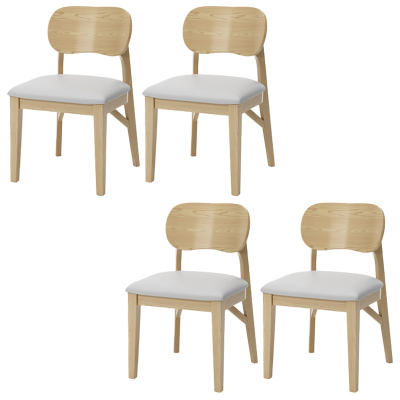 Wood Kitchen Dining Side Chair Upholstered Armless Dining Chairs