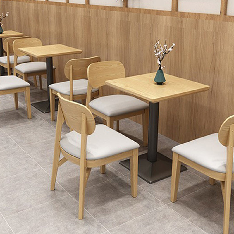 Wood Kitchen Dining Side Chair Upholstered Armless Dining Chairs