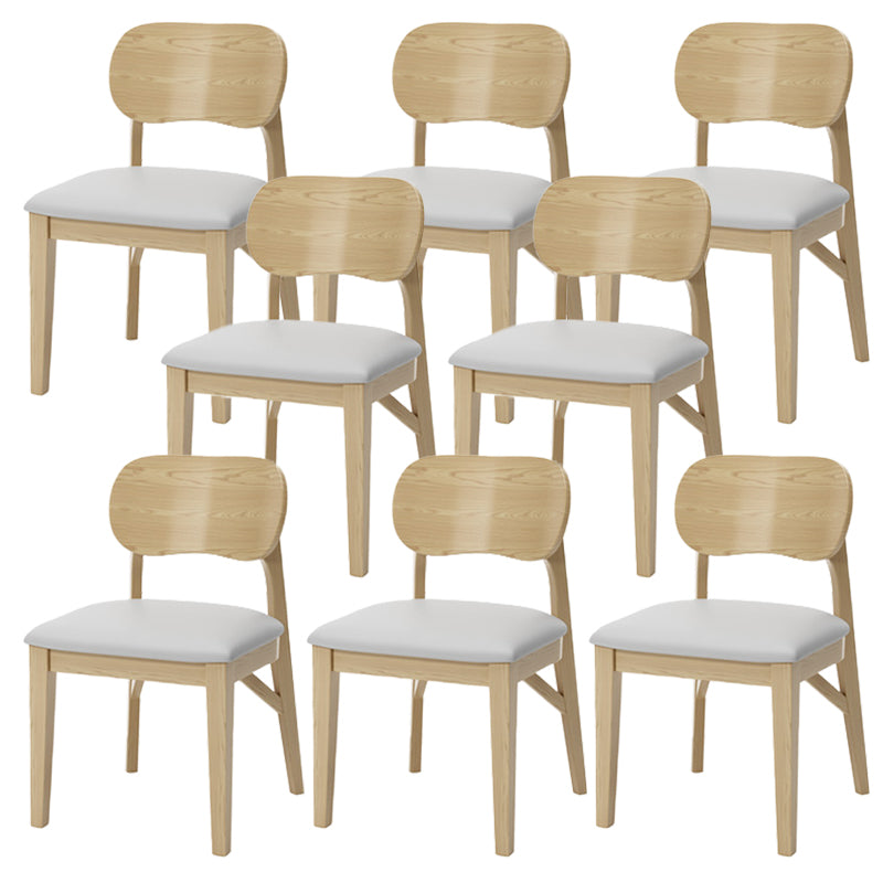 Wood Kitchen Dining Side Chair Upholstered Armless Dining Chairs