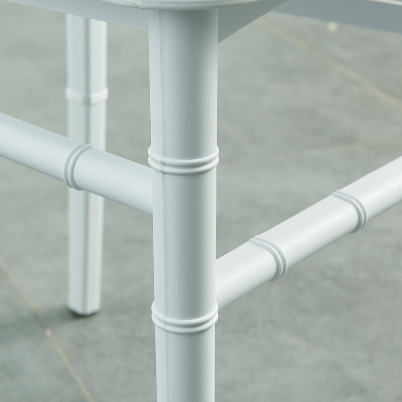 Glam Kitchen Armless Dining Side Chairs Stacking Side Chairs