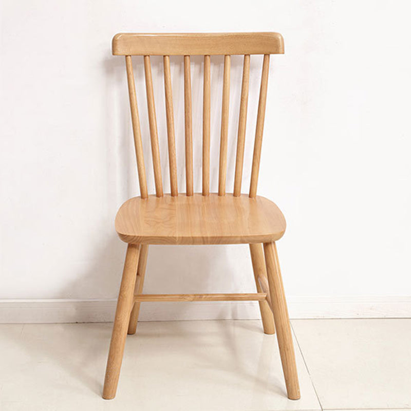 Contemporary Kitchen Dining Side Chairs Wood Slat Back Side Chairs