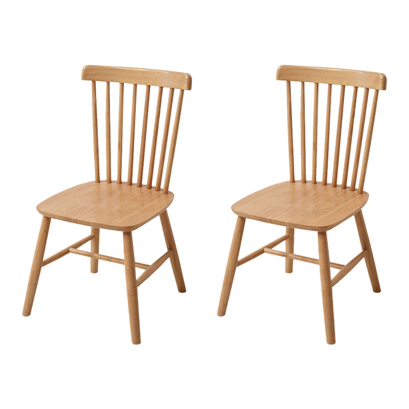 Contemporary Kitchen Dining Side Chairs Wood Slat Back Side Chairs
