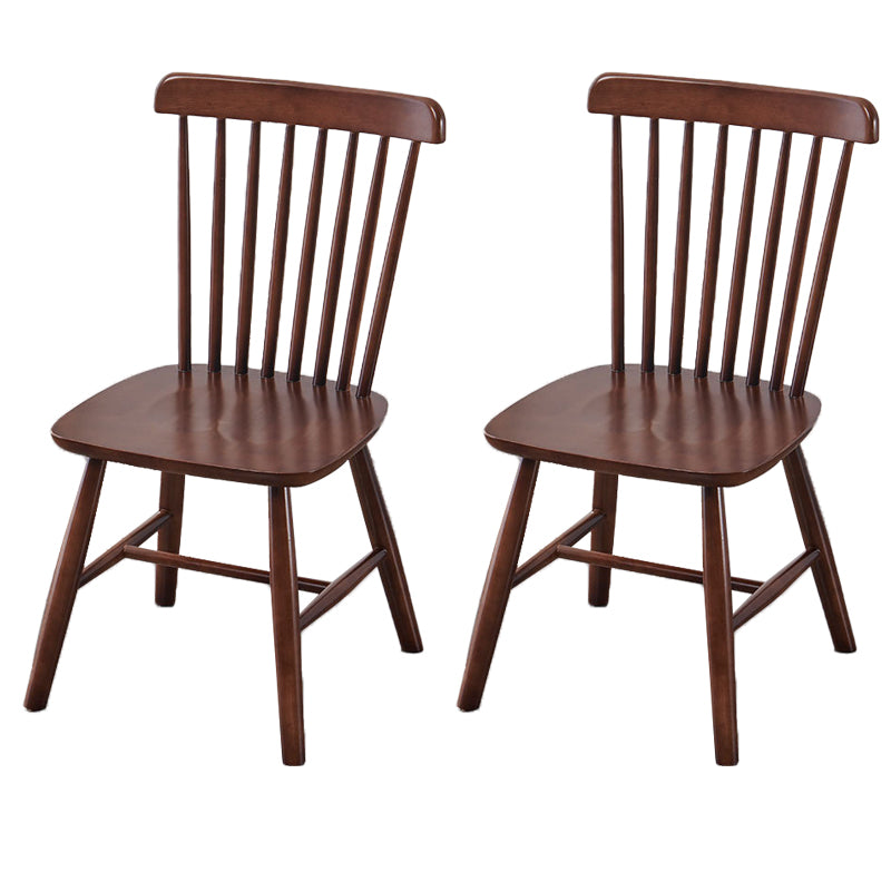 Contemporary Kitchen Dining Side Chairs Wood Slat Back Side Chairs