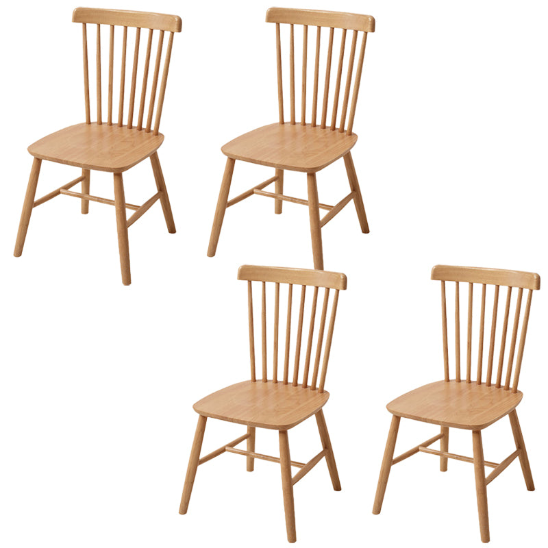 Contemporary Kitchen Dining Side Chairs Wood Slat Back Side Chairs