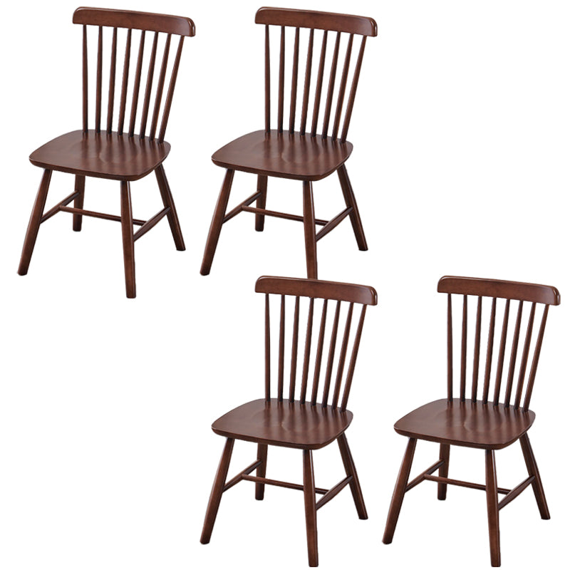 Contemporary Kitchen Dining Side Chairs Wood Slat Back Side Chairs