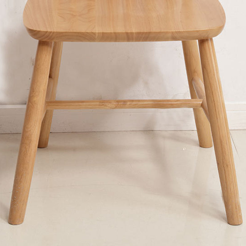 Contemporary Kitchen Dining Side Chairs Wood Slat Back Side Chairs