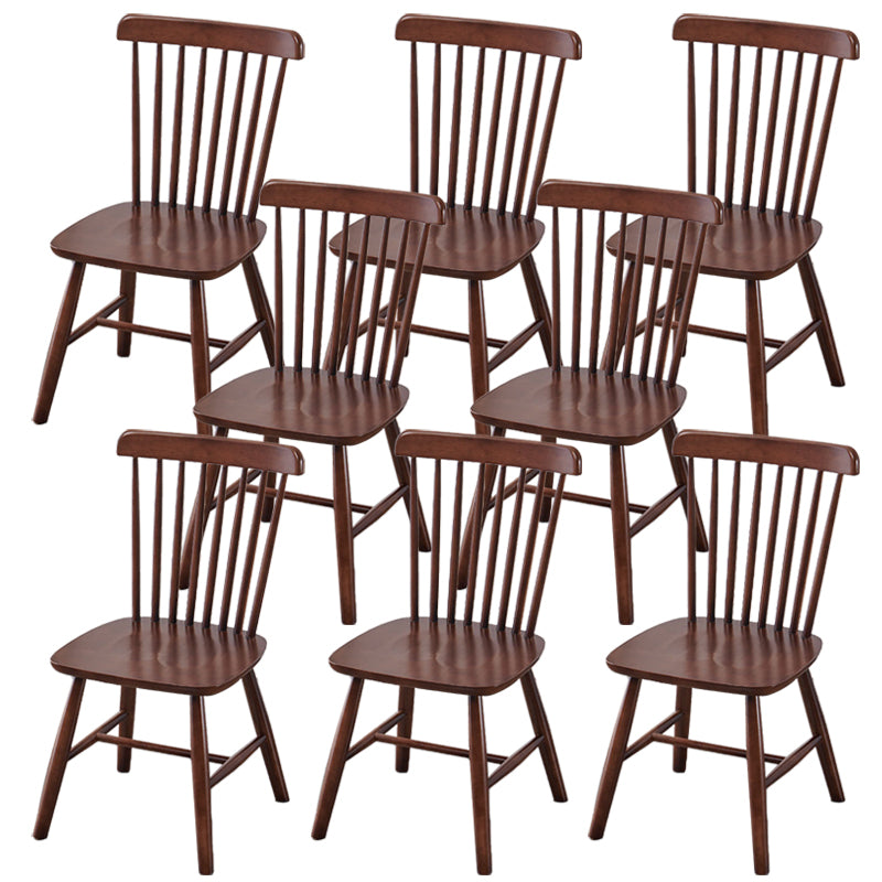 Contemporary Kitchen Dining Side Chairs Wood Slat Back Side Chairs