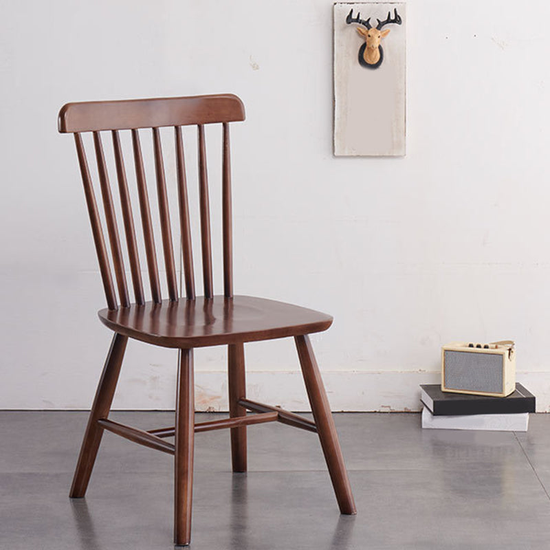 Contemporary Kitchen Dining Side Chairs Wood Slat Back Side Chairs