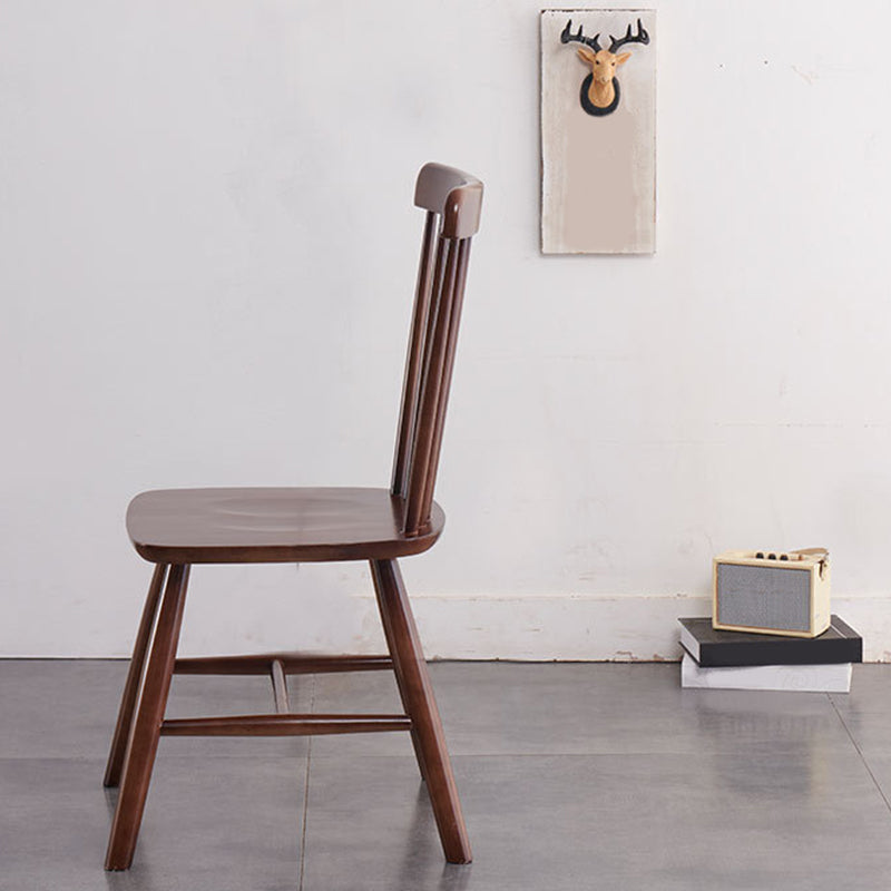 Contemporary Kitchen Dining Side Chairs Wood Slat Back Side Chairs