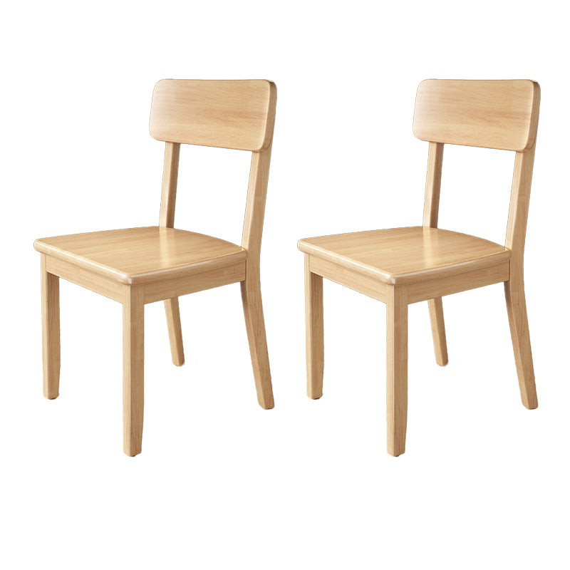 Contemporary Kitchen Dining Side Chair Wood Open Back Dining Side Chair