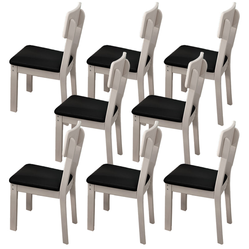 Contemporary Kitchen Dining Side Chair Wood Open Back Dining Side Chair