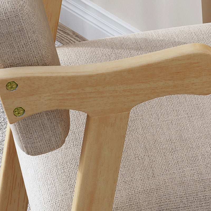 Wood Kitchen Dining Arm Chair Contemporary Upholstered Dining Chair